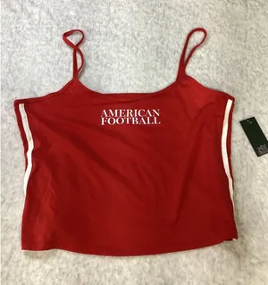 Wild Fable American Football‎ Red Graphic Cami Tank Top XXL New With Tags thumbnail 1