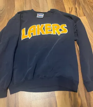 Vintage Hanes crew neck blue yellow thumbnail 1