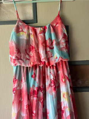 Bisou Bisou Floral Spaghetti-Strap Maxi Dress - Pink & Light Blue thumbnail 3