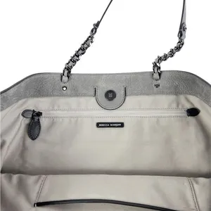 Rebecca Minkoff Chain-Trim Grey Suede‎ Large Tote Bag thumbnail 10