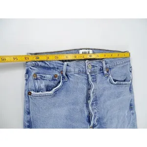 AGOLDE Jeans Womens 28 Nico Jean High Rise Button Fly Cropped Headlines Distress thumbnail 9