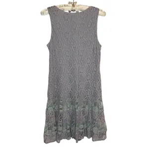Vintage Y2K Daytrip‎ Dress L Buckle Fairy Festival Crochet Lace Overlay Tiered thumbnail 3