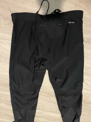 Nike Black Women's Athletic Leggings with Reflective Swoosh thumbnail 3