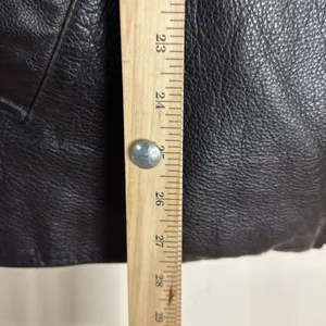 Vtg Wilsons thinsulate Leather jacket Asymmetrical‎ Zip Lined chocolate Brown S thumbnail 9
