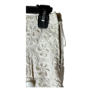 Leifsdottir Anthropologie Skirt Women 4‎ White Lace Crochet A Line Mini Boho thumbnail 4