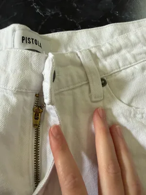Pistola White Denim Shorts thumbnail 3