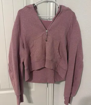 Lululemon Cropped & Hoodie Scuba Quarter Zip thumbnail 1