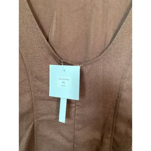 New Paper Hearts Brown Mini Dress Beaded Side Detail Size XS thumbnail 3