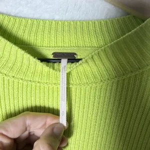 Free People Easy Street Ribbed Knit Tunic Sweater Top Womens size S Citron Green thumbnail 3