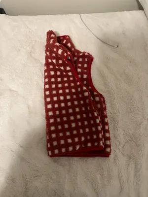 checker vest Red Size M thumbnail 2