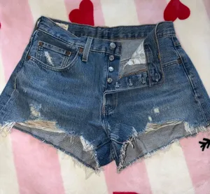 Levi's 501 Classic Blue Jean Shorts thumbnail 1