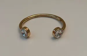 Gold and rhinestone bracelet. thumbnail 4