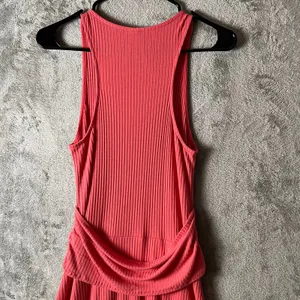 Anthropologie Ribbed Kingsolver Dress MD Handkerchief Hem‎ Coral Summer Tropical thumbnail 2