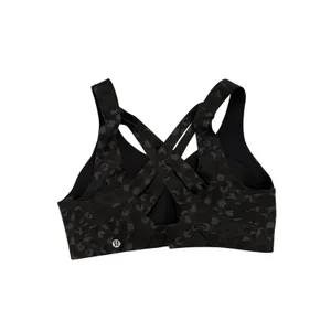 Lululemon Enlite Sports Bra Strappy Weave Black Camo High Support Size 34B thumbnail 4
