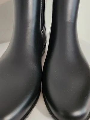 A New Day Black Chelsea Rain Boots Pull-On Size 9 thumbnail 3