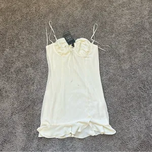 Elegant Cream Slip Dress thumbnail 4