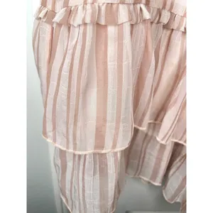 Red Dress Boutique Lavender Stripe Two Piece Smocked Set w/ Tiered Ruffle Skirt thumbnail 10