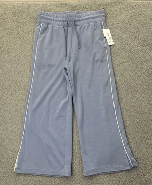 NWT Yogalicious Lux Easy Of Mind Sweatpants Wide Leg Blue Athleisure Women's XL thumbnail 1