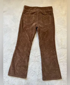 Free People Pants Womens Small Flare Corduroy Bell Bottoms Stretch Pull On 70's thumbnail 5