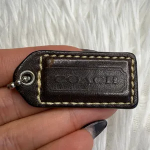 1.5" y2k COACH Fob Bag Charm Hang tag Hangtag thumbnail 1
