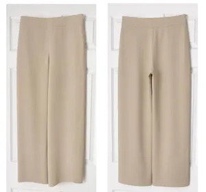 Giorgio Armani Vintage beige wide leg trousers thumbnail 8