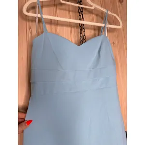 NWT Lulus Stun and Done Light Blue Sleeveless Bodycon Midi Dress Party Size L thumbnail 4