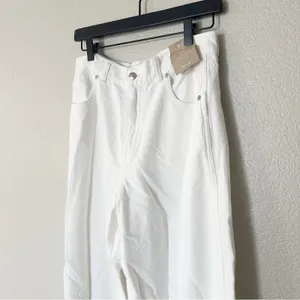 Madewell Jeans Womens Superwide-Leg Jeans White 100% Cotton Size 28 NEW‎ thumbnail 3