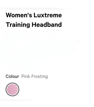 Lululemon Womens Luxtreme Training Headband Pink Frosting thumbnail 5