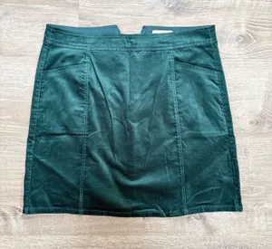 Loft Outlet Suede Green Skirt thumbnail 1