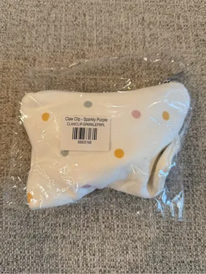 NIB Parke birthday collection purple sparkle claw clip SOLD OUT LIMITED EDITION thumbnail 2