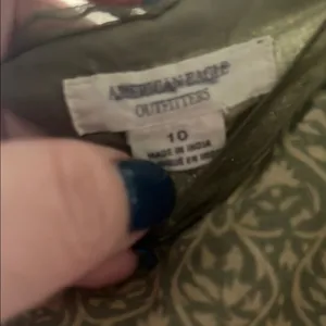 American Eagle Outfitters Olive Green Patterned Dress thumbnail 2