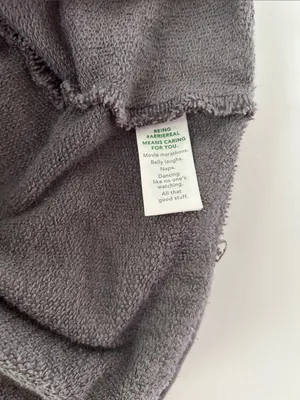 Aerie |Oversized Gray Tie-Neck Pullover Sweatshirt sz M thumbnail 6