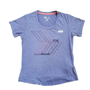 Helly Hansen Run Shirt Women Size Small Short Sleeve Top Purple Boulder CO thumbnail 2