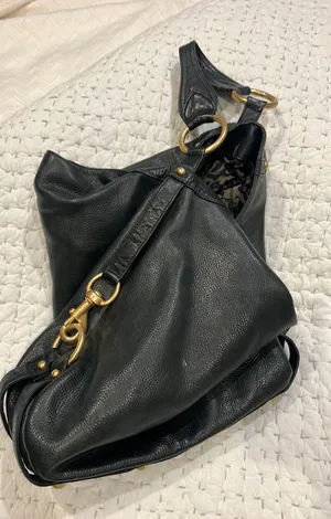 Rebecca Minkoff Black Pebbled Leather Purse thumbnail 7