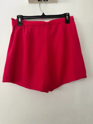 Lulus Bold Essence Hot Pink High-Rise Belted Skort thumbnail 4