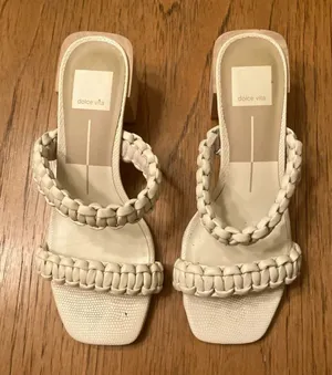 Dolce Vita Women’s Beige Zeno Braided Heels Sandals US 7 thumbnail 1