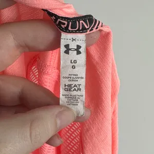 Under Armour Women's Short Sleeve Performance Tee in Coral Pink Size L thumbnail 2