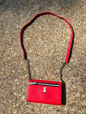 Westie West Highland Terrier Cross Body Purse Marc Tetro Red Wallet on Chain Dog thumbnail 5