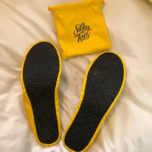 Belle Shoes - Yellow Silky Toes Foldable Flats Size XXL (US 10) thumbnail 3
