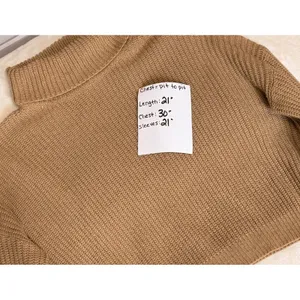 Princess Polly Cropped Turtleneck Sweater Camel Tan Ribbed Knit XS/S thumbnail 5