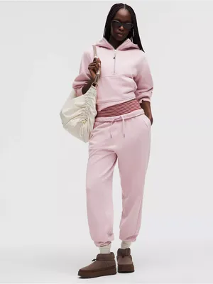 NWT Lululemon waist length oversized hooded scuba size xs/s porcelain pink thumbnail 2