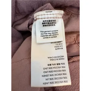 Free People Linen Blend Utility Jumpsuit Mauve Pink XS thumbnail 7