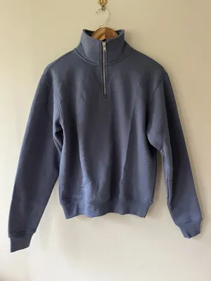 TILLYS Womens Sz‎ S Sweatshirt Half Zip Pullover Half Zip High Neck thumbnail 1