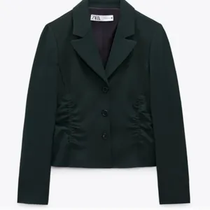 NWOT Zara Fitted Wool Blend Blazer Green Bloggers Fave thumbnail 7