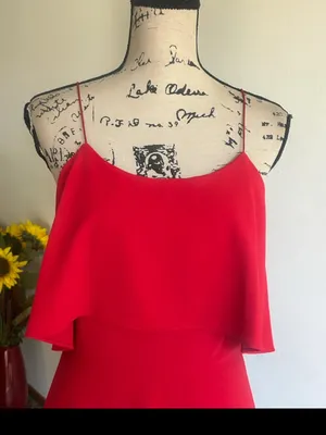 Alice + Olivia Kipp Mini Red Dress Size 4 thumbnail 7