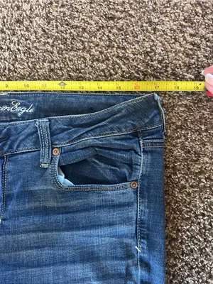 American Eagle Jeans Sz 14 Skinny Super Stretch thumbnail 7