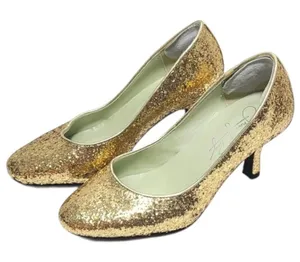 Shoes of Prey Glitter Kitten Heels Sparkly‎ Party Evening Dress Pumps Bridal thumbnail 1