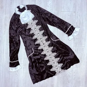 Renaissance / pirate midi dress costume elaborate English style dress velvet med thumbnail 1
