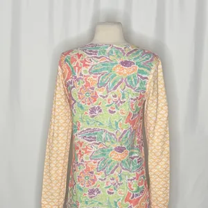 Sundance WHIMSY ROSE Floral Mixed Print Thermal Top Shirt Small Made in USA thumbnail 8
