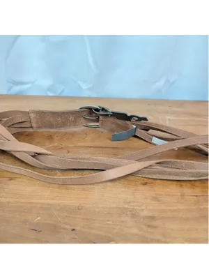 New Vachetta Leather Segmented Belt XL Brown thumbnail 3